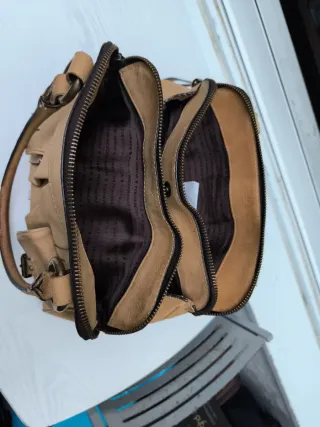 Bolso Piel Purificación García Beige