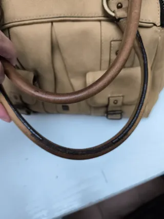 Bolso Piel Purificación García Beige