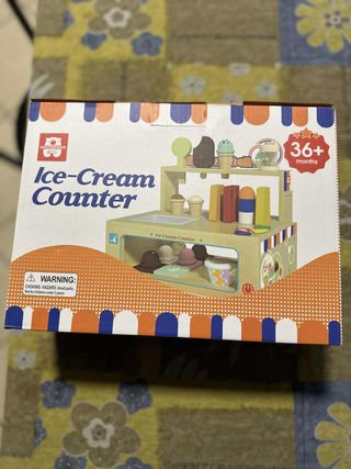 Bancone Gelato in Legno Montessori