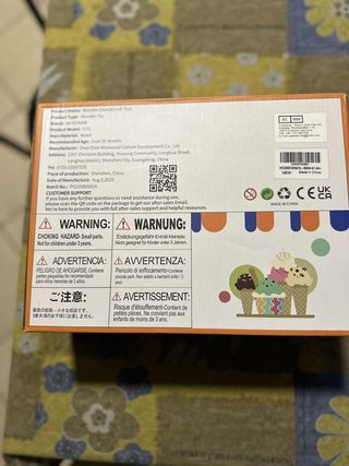 Bancone Gelato in Legno Montessori