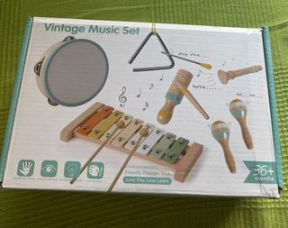 Set de Música Vintage para Bebés/Niños