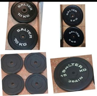 PESAS 2 DISCOS DE 10KG SALTER DE 30MM y MAS