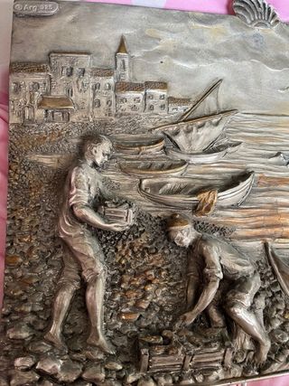 Lastra Argento 925 Scena Marina