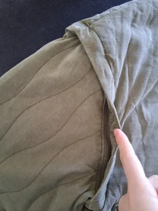 Chaqueta Kiabi verde militar acolchada