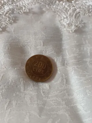 Moneta  da collezione duecento lire 1991
