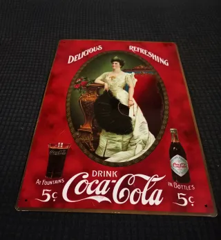 Cartel Vintage Coca-Cola de Hojalata
