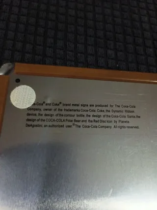 Cartel Vintage Coca-Cola de Hojalata