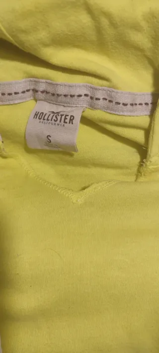 Sudadera Hollister Amarilla Talla S