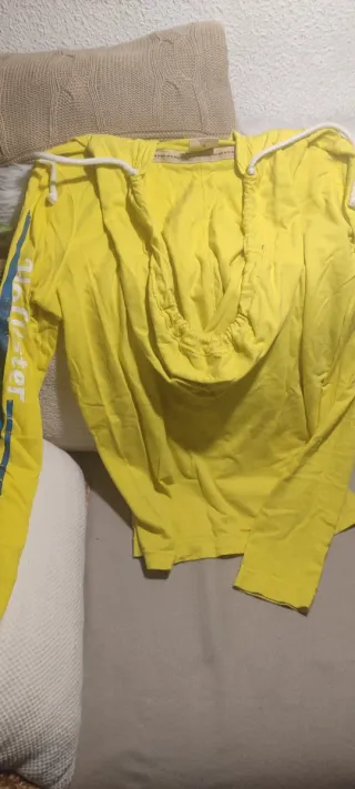 Sudadera Hollister Amarilla Talla S