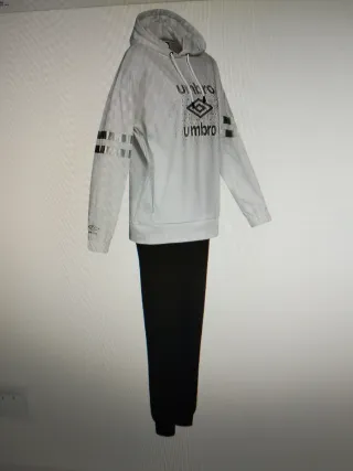 Chandal Umbro Mujer Premium Plata/Blanco