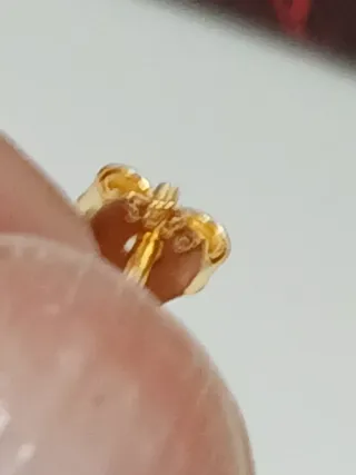 Brincos Zircônia Dourada 6mm