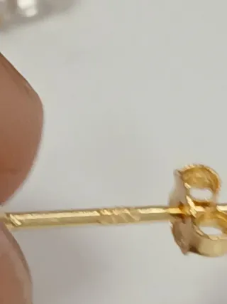 Brincos Zircônia Dourada 6mm