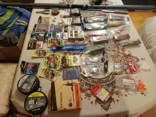 Carrete de pesca y accesorios