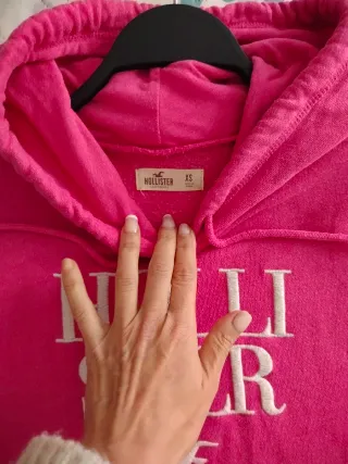 Sudadera Hollister Rosa Talla XS