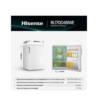 Mini Frigorífico Hisense Blanco