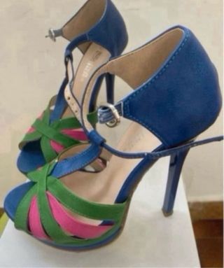 Sandali tacco alto SuperShoes 36 multicolor