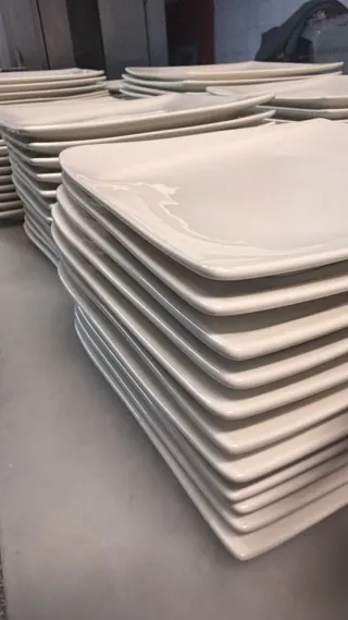 Platos cuadrados hostelería