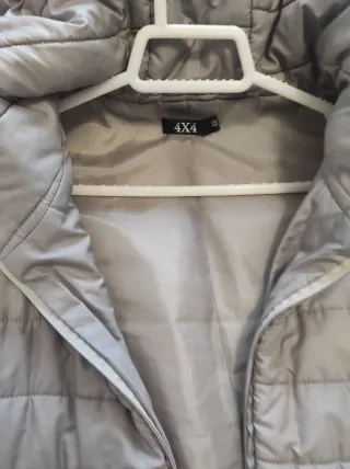 Chaleco acolchado mujer gris