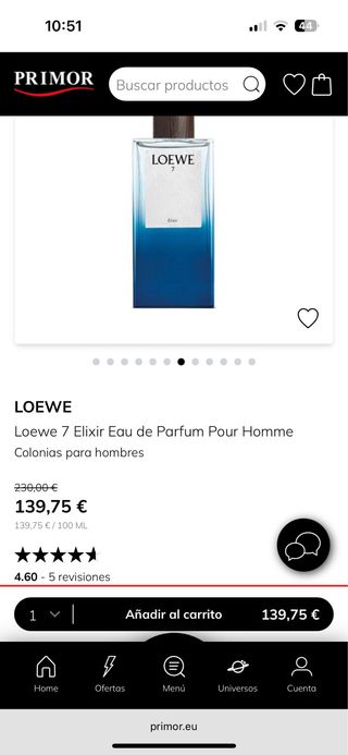 Perfume Loewe 7 Elixir 100ml