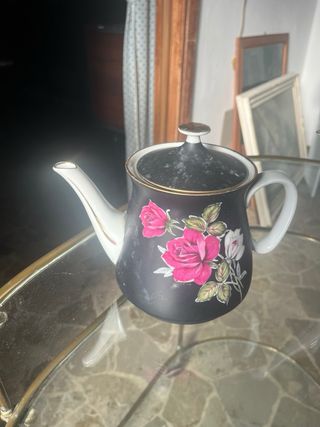 Coppia caffettiere porcellana roseo