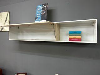Mueble salón 2 módulos madera y blanco
