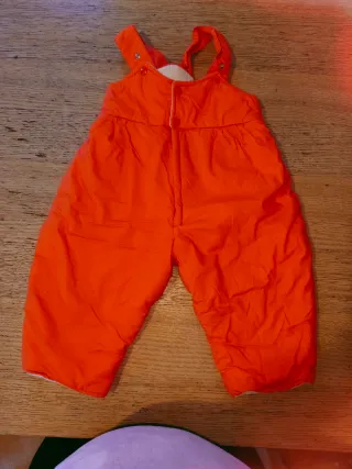 2 salopette neve bimba 2 anni