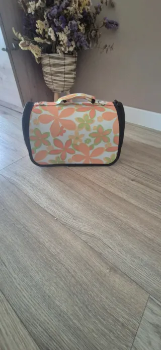 Transportín para gatos con estampado floral