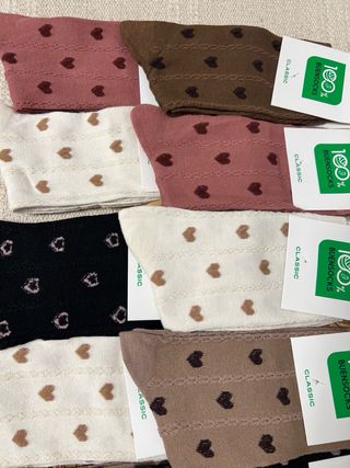 12 Calcetines BUENSOCKS Corazón Talla 35-40