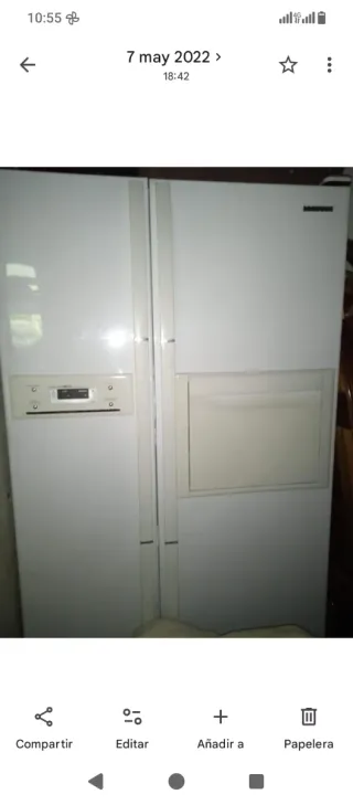 Frigorífico blanco solo funciona un motor