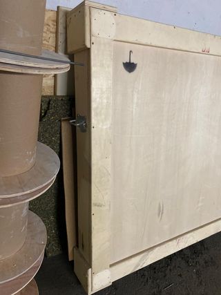 Caja grande madera transporte cuadros o decoración