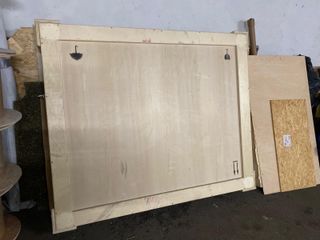 Caja grande madera transporte cuadros o decoración