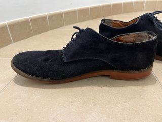 Zapatos de ante azul para hombre