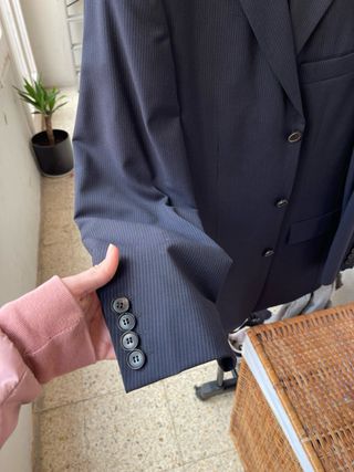 Traje Hugo Boss Raya Lana Virgen Talla L