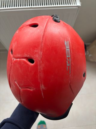 Casco de esquí Cebe Contest Visor  rojo