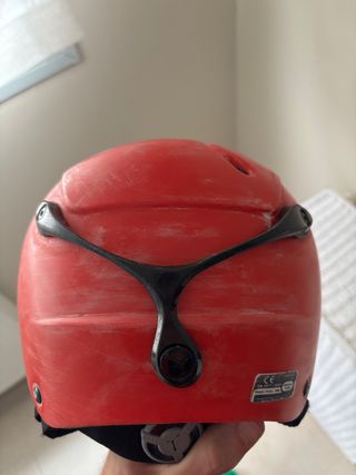 Casco de esquí Cebe Contest Visor  rojo