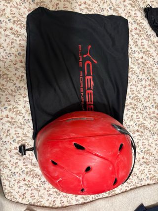 Casco de esquí Cebe Contest Visor  rojo