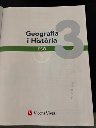 GEOGRAFIA I HISTORIA 3 (3.1-3.2) VALENCIA (CEX)