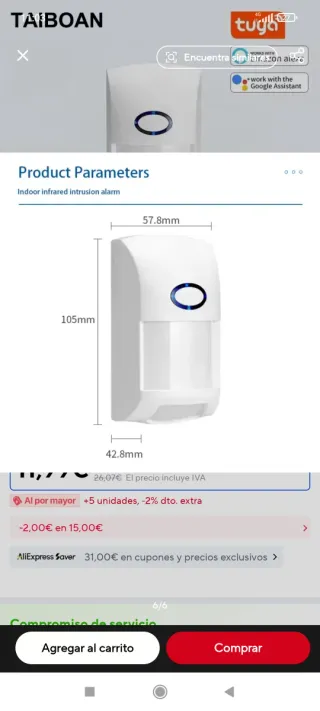 Detector de movimiento Wi-Fi