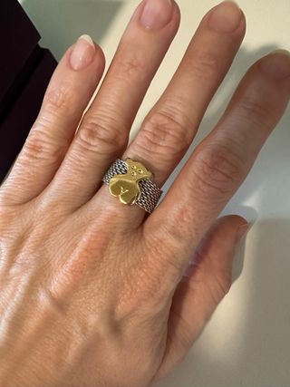 TOUS Icon ring 18kt yellow gold stainless steel