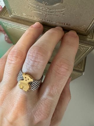 TOUS Icon ring 18kt yellow gold stainless steel