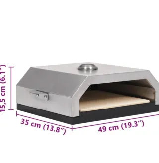 Horno para pizza VidaXL