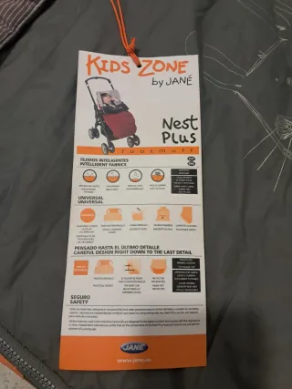 2 Sacos Jane Nest Plus Silla y Capazo Gris