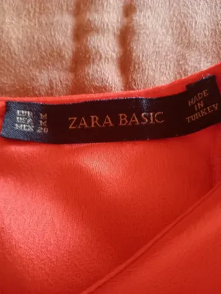 Vestido rojo manga acampanada