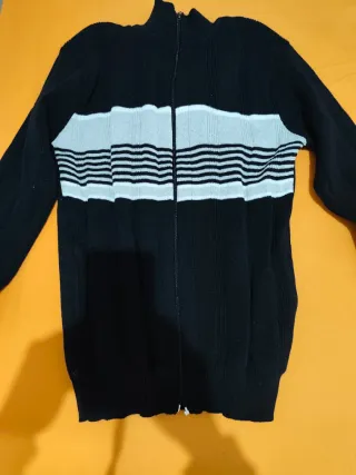 Chaqueta de punto con cremallera de hombre