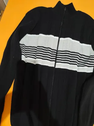 Chaqueta de punto con cremallera de hombre