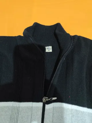 Chaqueta de punto con cremallera de hombre