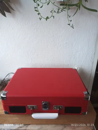 Tocadiscos Vintage Crosley Rojo
