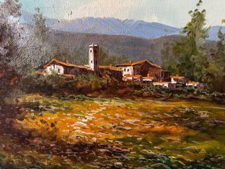 Quadro paesaggio ad olio