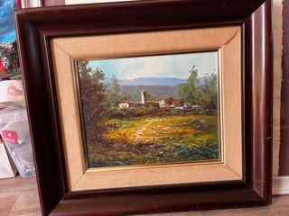 Quadro paesaggio ad olio