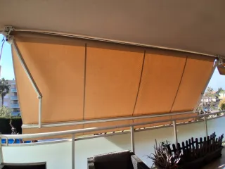 2 Toldos Extensibles Exteriores Beige